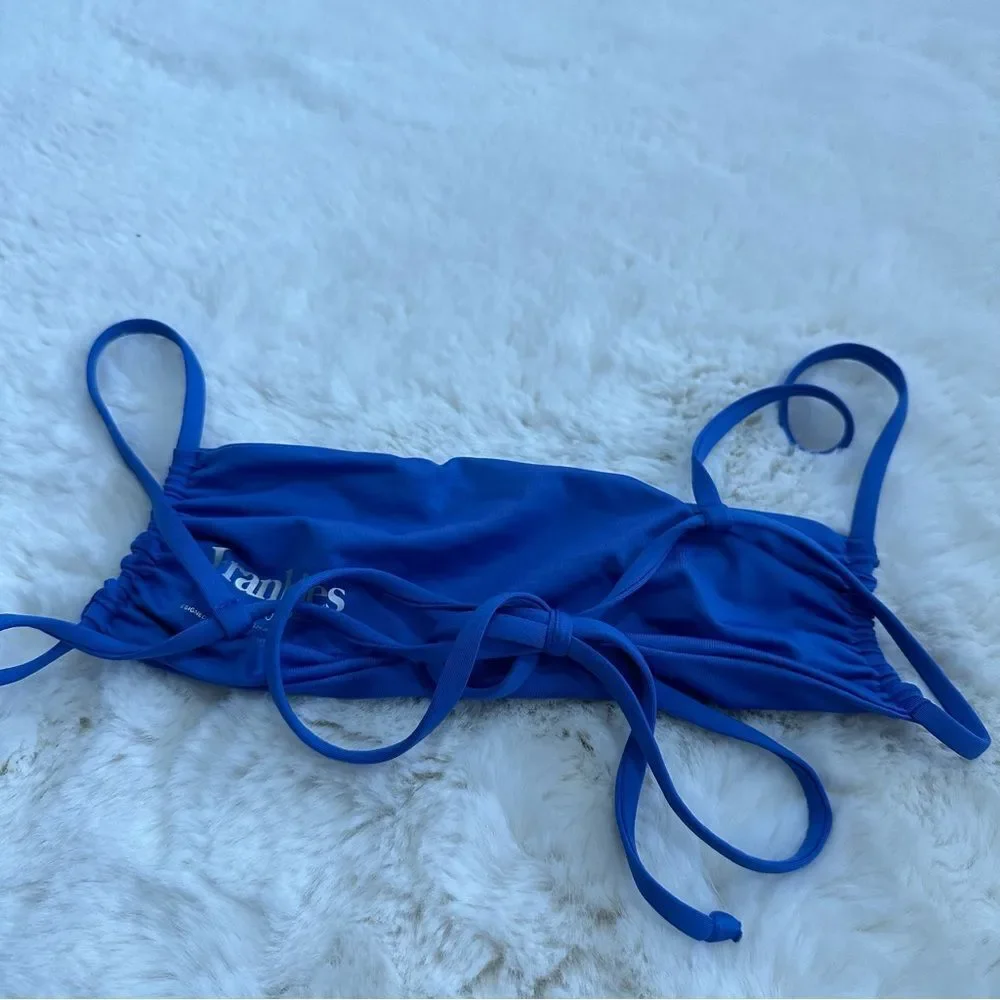 Frankie’s Bikinis blue Kailyn bikini set
